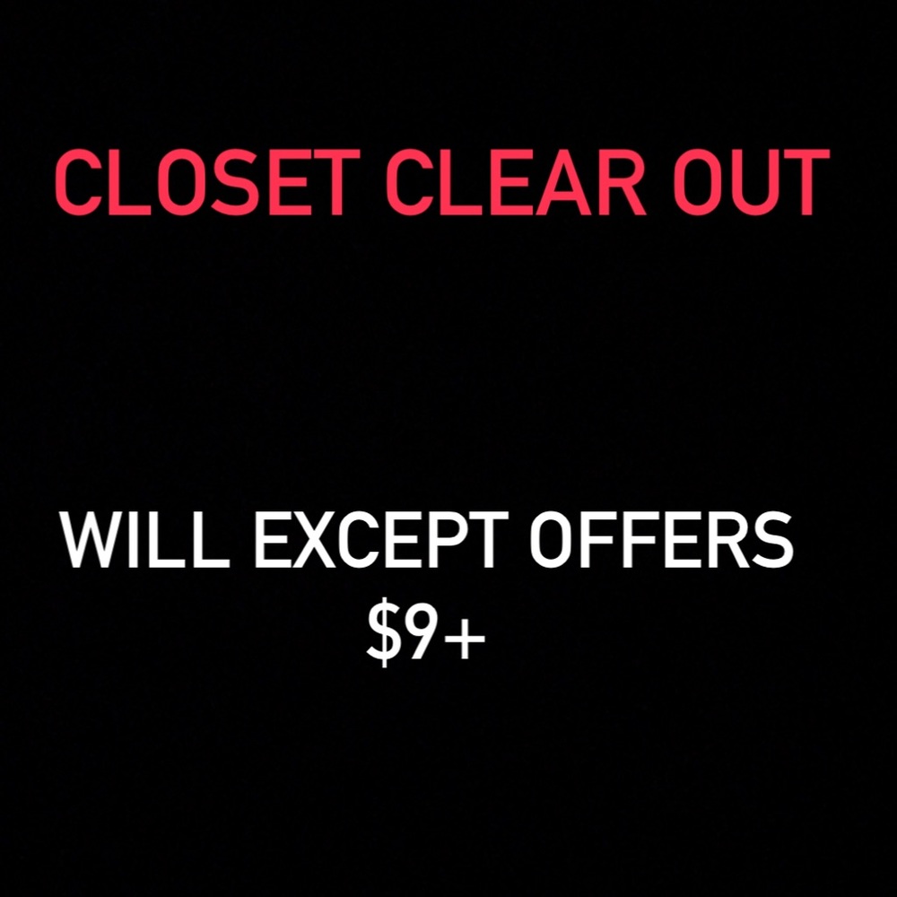 Closet clear out!